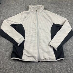 HURLEY Women’s Grey/Black Trail Jacket Fleece Casual Coat size:  Large